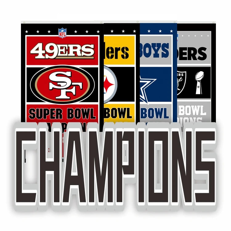 Fast Shipping San Francisco 49ers NFL Super Bowl Championship Flag 3x5 ft Banner