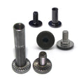 Black 8-32 Machine Screw Truss Head Binding Post Slotted Male Female Screw Chinago Screws