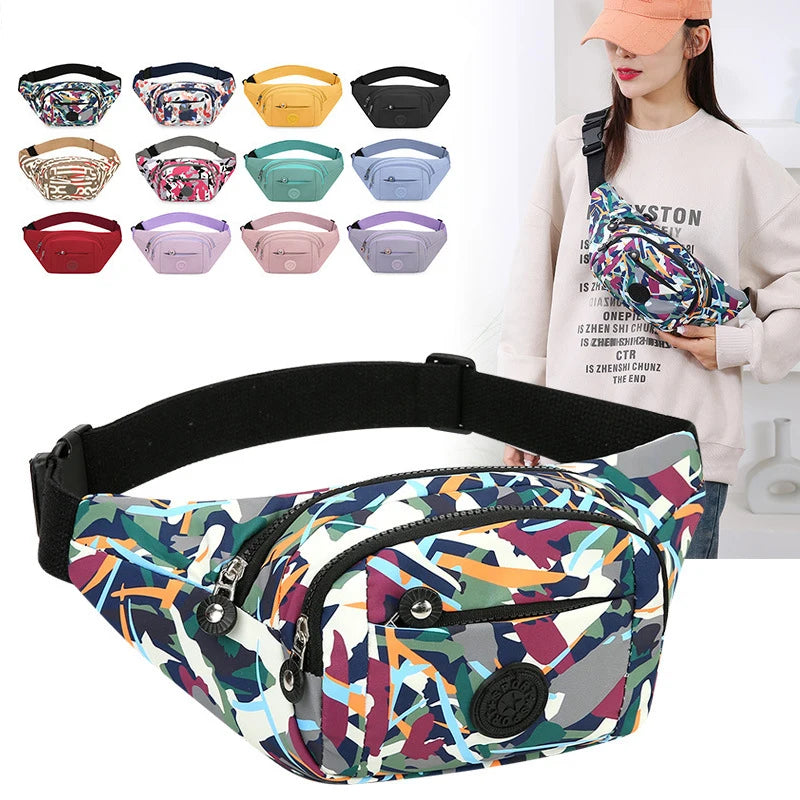 Wholesale Oxford Waterproof Crossbody Large Capacity Daily Life Waist Bags Unisex Custom Printing Sublimation Sport Fanny Pack