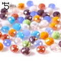 Small Bridge Z008 4 6 8mm Crystal Austria Glass Faceted Round Loose Spacer Beads for DIY Bracelet Necklace Making Over 50kinds