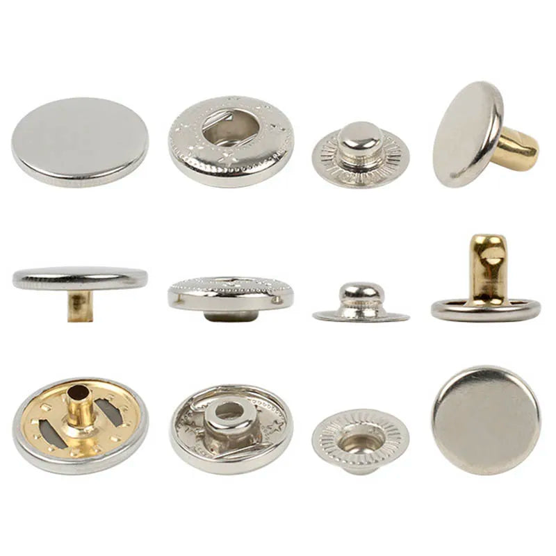 High Quality Zinc Alloy Heavy Duty Metal Snap Button Durable Snap Fastener for Jackets Backpacks Outdoor Gear Camping Equipment