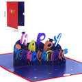 Wholesale 3D Greeting Card Happy Graduation 2023 Invitation Cards Gift Color Printing Graduation Season Popup Greeting Card