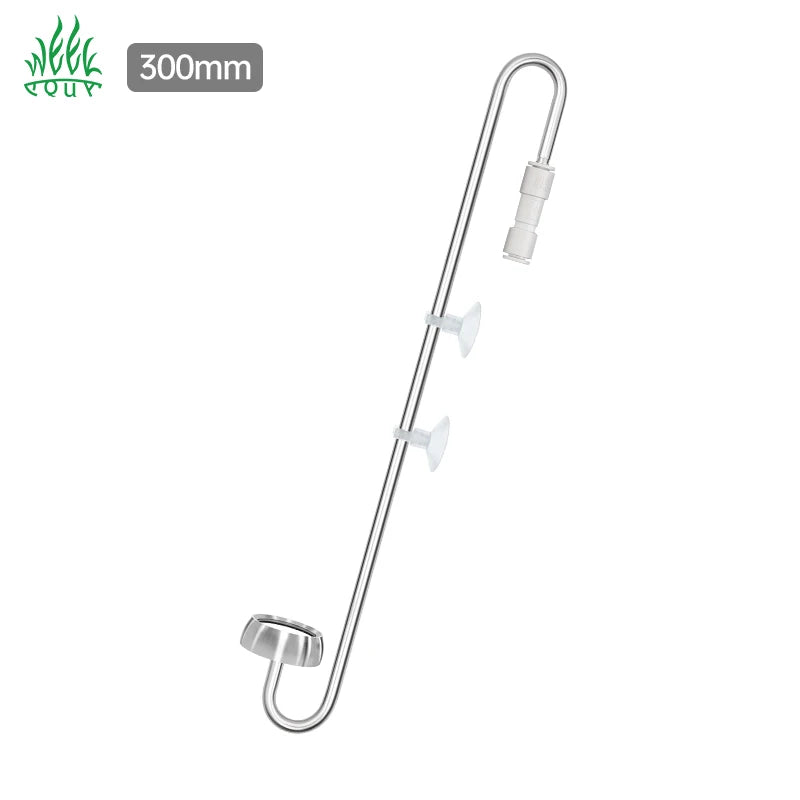 Wholesale Co2 Diffuser Bubble Check Valve 300mm Acrylic Bubble Counter Stainless Steel Atomization for Aquascape Fish Tank