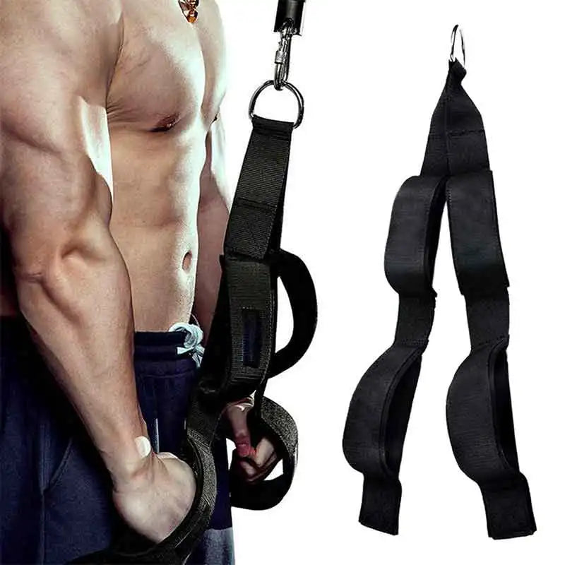Fitness Accessories Triceps Rope Pull Down Cable Machine Attachments Gym Webbing Lat Pulldown Accessory
