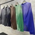 Wholesale Thick 260g Brand Heavy Retro T-shirt Oversized Men's Long Sleeve Vintage Tshirt Blank Full t Shirt