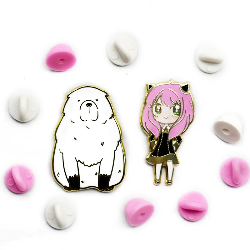 Factory Manufacturer Custom Enamel Pin Wholesale Anime Logo Glitter Metal Badge Soft Hard Enamel Lapel Pins