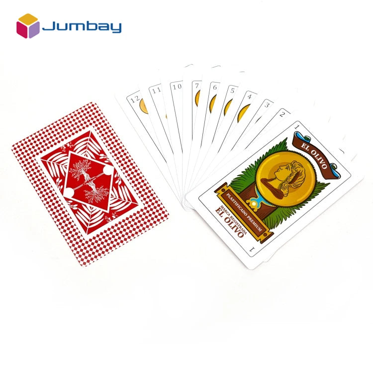 Custom Printed Fournier Level Grade Spanish Playing Card Pieces Made of Paper Material