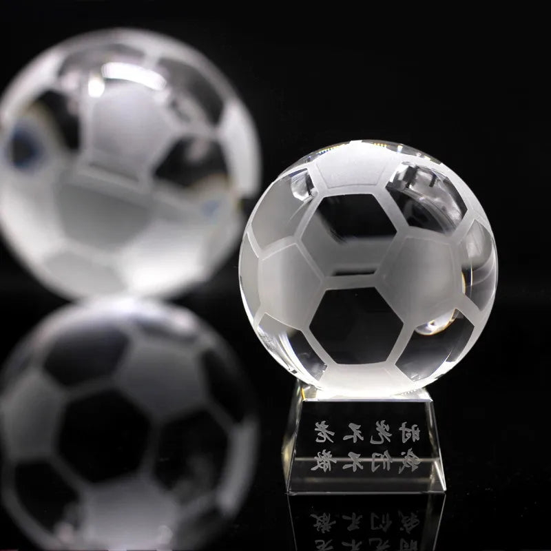 MH-SJ055 Crystal Soccer Ball with clear Stand