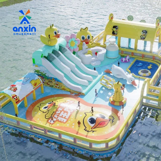 Customized Floating Inflatable Water Park Platform & Bounce House for Home Use-Water Game Equipment for Sale
