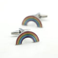 Wholesale Colourful Funny rainbow Cuff Links Cufflinks for Men
