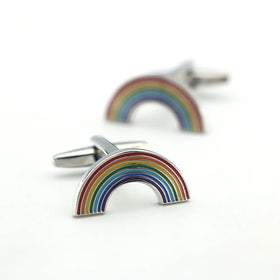 Wholesale Colourful Funny rainbow Cuff Links Cufflinks for Men