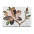 Flower Tufted Non-slip Bathroom Mat Soft Floor Mat with Strong Water Absorption