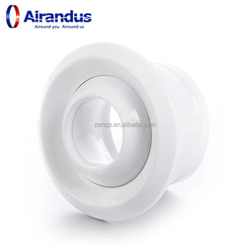 HVAC System Ceiling Diffuser Eye Ball Diffuser Air Valve Vent Ball Spout Jet Nozzle Air Diffuser Aluminum Adjustable Ring