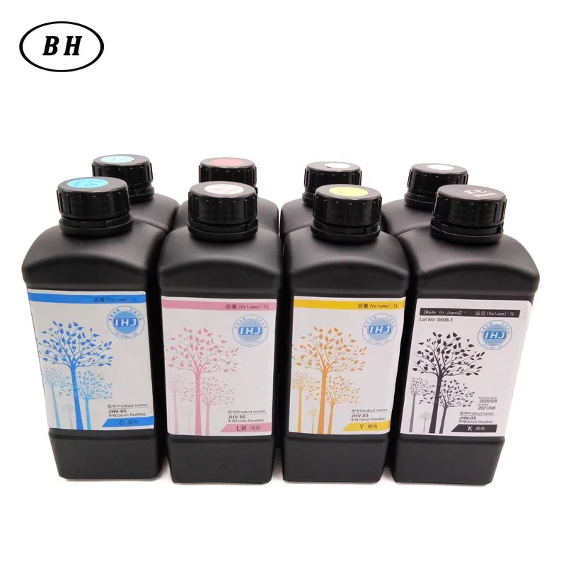 Original UV Ink Japan Uv Ink CMYK LCLM for CE4M Printhead Uv Flatbed Printer Screen Printing