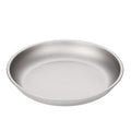 Titanium Plate Ultralight Dinner Fruit Plate Frying Pan Suitable for Outdoor Camping Hiking Backpacking Picnic BBQ