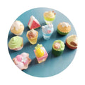 100 Pcs Miniature Doll House Ice Cream Cone Ornaments Fruit Ice Cream Figurines Realistic Food Toys for DIY Handmade Accessories