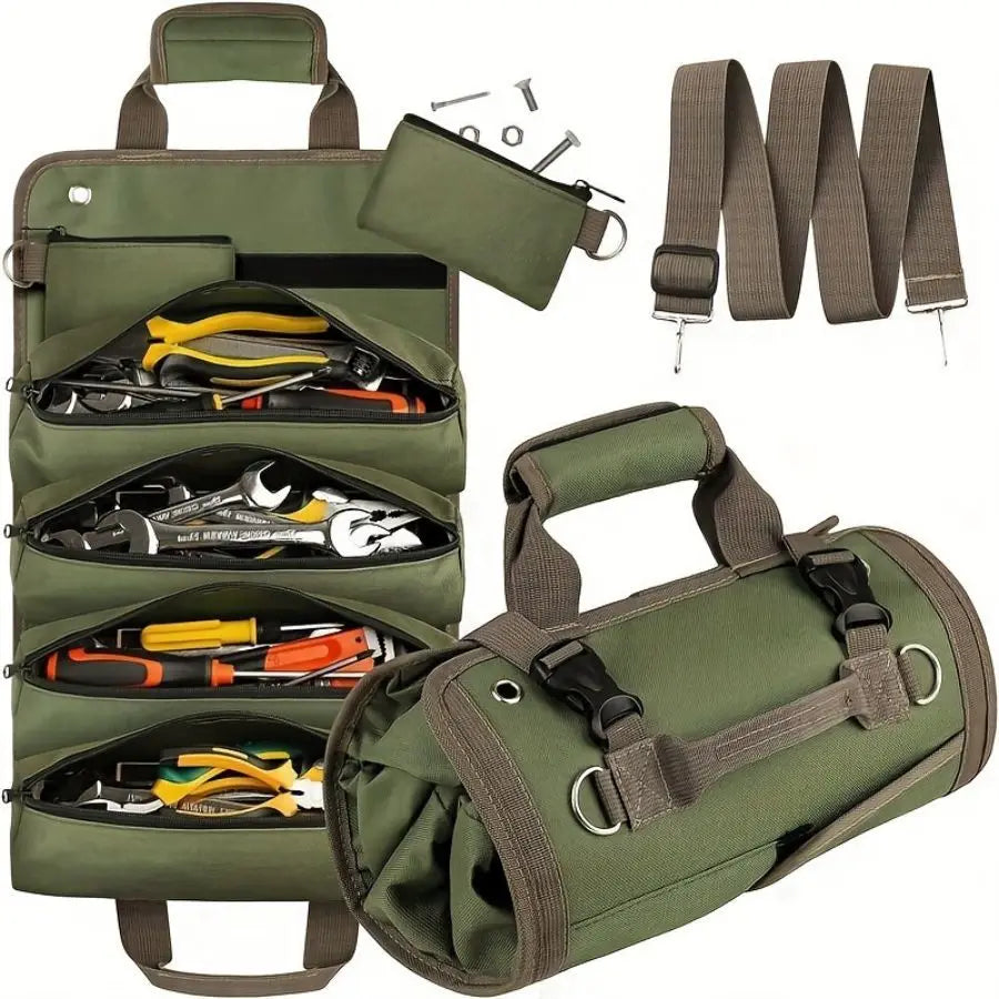 Heavy Duty Waterproof Tool Roll Bag Organizer-Custom OEM Portable Tool Bag MegaBDM