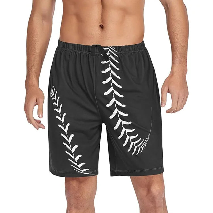 New Stylish Design Pajama Shorts Unisex Plus Size Shorts Soft Men's Pajama Polyester Fabric Sleepwear Sommth Touch Lightweight