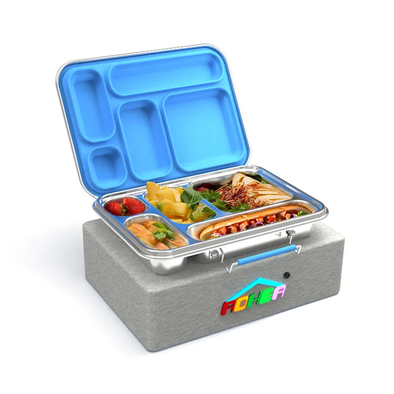 Aohea School & Office Stainless 304 Lunch Bento Box Child-Kids Friendly Stainless Steel Food Container