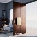 Foshan Yohome New Design and Hot Sale Made Modern Wooden Door Exterior Modern Wood Door Designs Luxurious Wooden Doors With Gold