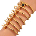Wholesale Luxury Designer Nail Bangle Stainless Steel Gold Plated Love Jewelry Waterproof Fashionable Luxury Bracelet Lucky