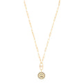 Laodun New Arrivals Fashion Popular Necklace Vintage Pendant Zircon Sun Moon Charm Brass Necklace Vermeil