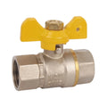 1/2 Inch Brass Ball Valve with Nickel Plating Manual FF 15MM Gas Tee Handle High Temperature Water Media OEM Customizable