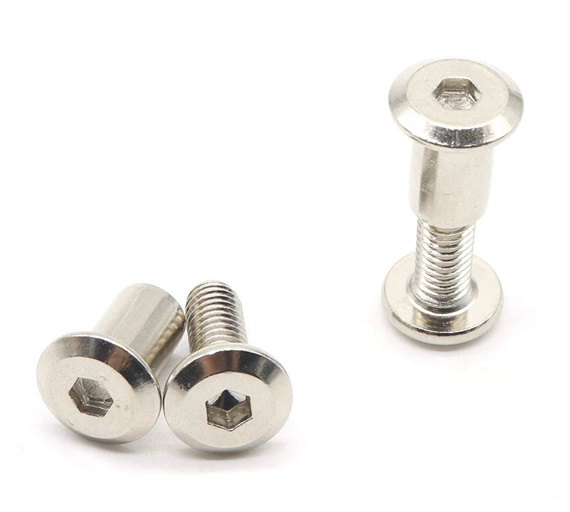 Furniture Assembly Hardware Steel Chicago Screw Slotted Adjustable Cabinet Connecting Screw