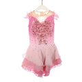 Pink Diamond Skating Dance Dress Figure Competition Rhythmic Gymnastics Leotard Artistic for Women