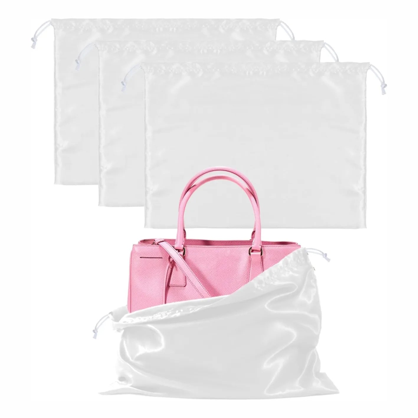 40*30cm Fabric Handbag Dust Bags Drawstring Dust Bag for Gift   Travel Storage  Large Storage Pouch Purse Shoes Boots