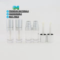 Sustainable Bamboo Cap Empty Mangueira De Plastico Plastic Lip Brush Tube Natural Matte Finish Lipstick Container