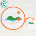 Full color printing foldable flying foldable fan for South Korea market MegaBDM
