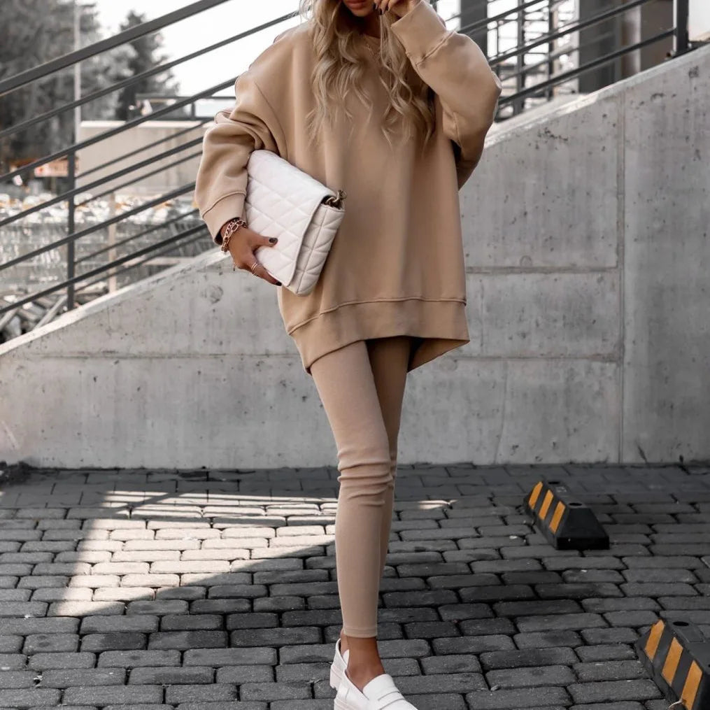 2024 New Casual Hoodie Coat Sports Fashion Casual Suit Women's Suit of Two Pieces