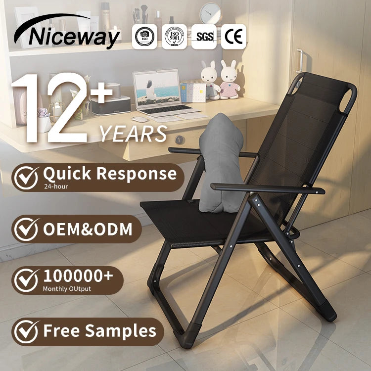 Customized Design Leisure Gaming Office Chairs Foldable Living Room Folding Leisure Chair with Footrests