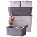 Rectangle Clothing Storage Box Plastic Container Large Cloth Storage  Organizer Box with Lids for Bathroom