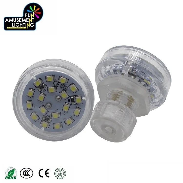 CE ROHS IP65 2W SMD Outdoor LED Light Fixtures Neon Multi-Color Decorative Plastic Point Lights for Theme Parks