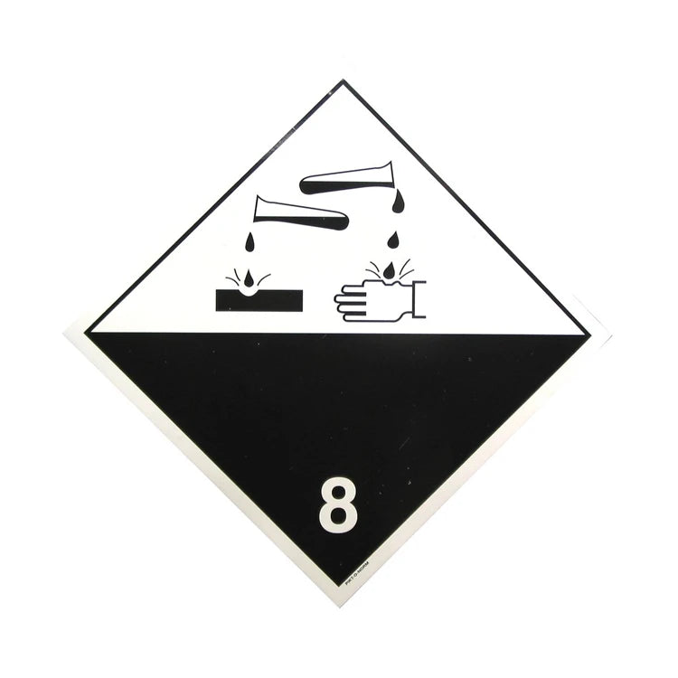 Dangerous Goods Adhesive Label Printed Hazard Placard Waterproof PP Material Weather Resistant Warning Poster Sticker