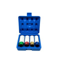 WZAUTO 4PCS 1/2" Cr-mo Drive 17 19 21 22mm Color Coded Deep Tyre Protection Impact Socket Set