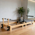 Home Pilates Machine Pink Pilates Reformer at Home Oak Foldable Fitness Yoga Training Equipment Portable Pilates Equipment