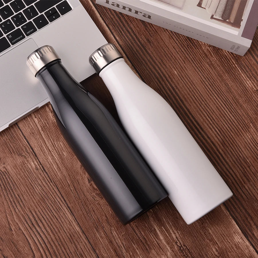Double Walls Thermal Vacuum Flask Insulated Stainless Steel Sport Water Bottle With Custom Logo
