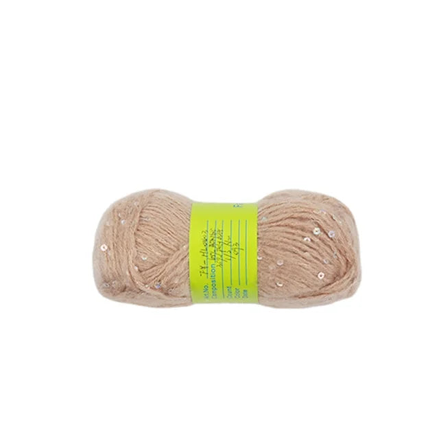 Hand Knitting Fancy Yarn Factory Hot Sales Large Quantity Supply Sequins Knitting Wool Acrylic Polyester Blend Yarn