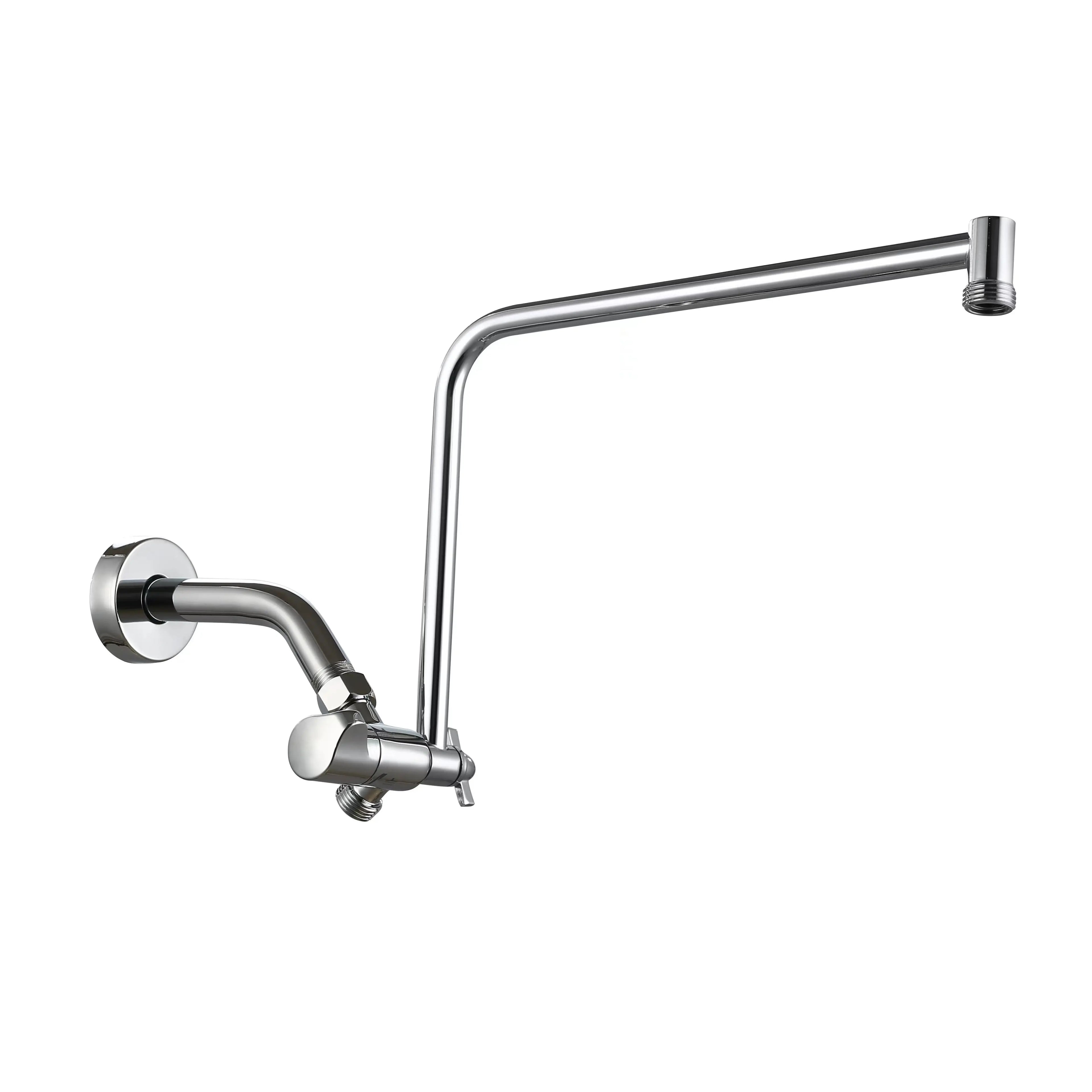 Universal Connection Solid Brass 3-way Diverter Bathroom Arm Adjustable Angle Anti-leak Extend Freedomly Flexible Shower Arm