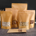 Wholesale Kraft Paper Tea Packaging Pouch Spices and Seeds Bag with Magnetic Closure for Pizza and Jelly Custom Printing