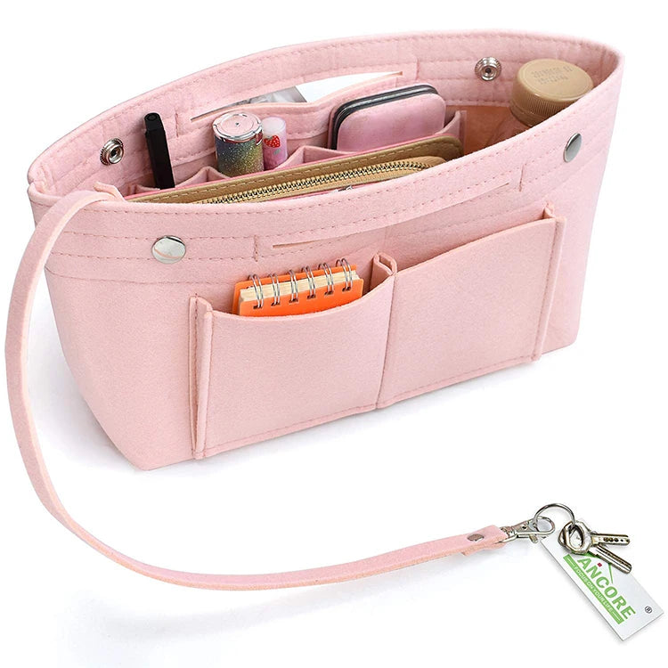 2022 New Arrival Gift Set Divide Shaper Multi-pocket  Bag in Bag Felt Bag Organizer Handbag Purse Organizer Tote Insert