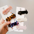 Fashion Kids Women Cute Tortoiseshell Duckbill Hairgrips Animal Hairclips Cellulose Acetate Cat Barrette Hair Clip for Girls