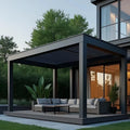 Classic Aluminum Pergola with Powder Coated Finish-Waterproof Eco-Friendly Rot Proof Balcony Outdoor Structure MegaBDM