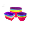 30-Pack Silicone Non-Stick Jumbo Reusable Molds Cupcake Liners and Lunch Box Dividers Baking Cups and Moulds Cake Tools Bundle