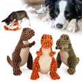 Wholesale Squeaky Dinosaur Plush Dog Toy Interactive Hot Selling Pet Toys 3 Color Chewing Toy Teeth Cleaning