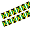 Jamaica Bunting String Flag 5.5X8 in for Outdoor and Indoor Decoration (12pcs/Unit)