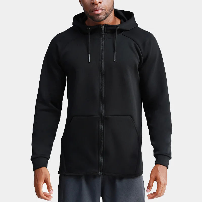 Quick Drying Fitness Sports Jacket Men's Long Sleeved Casual Basketball Outdoor Running Jacket Men's Hoodie